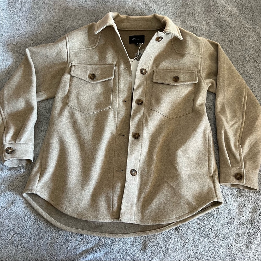 Love Tree Womens Shacket